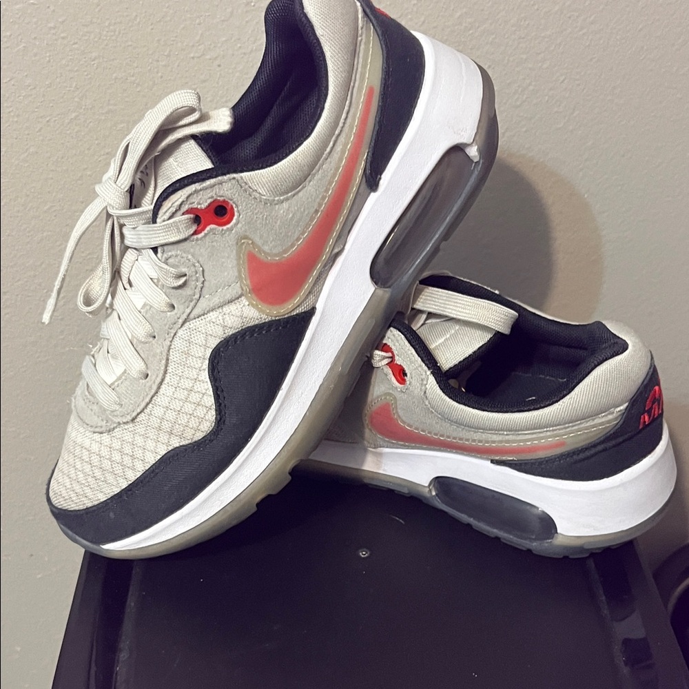 Nike Air Max with Coral and Black Highlights